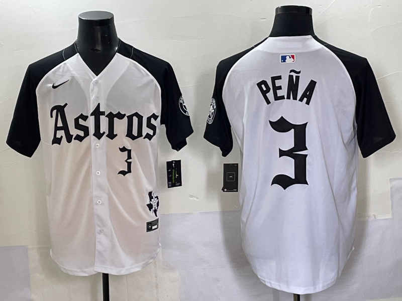 Men's Houston Astros Jeremy Pena #3 White Jersey